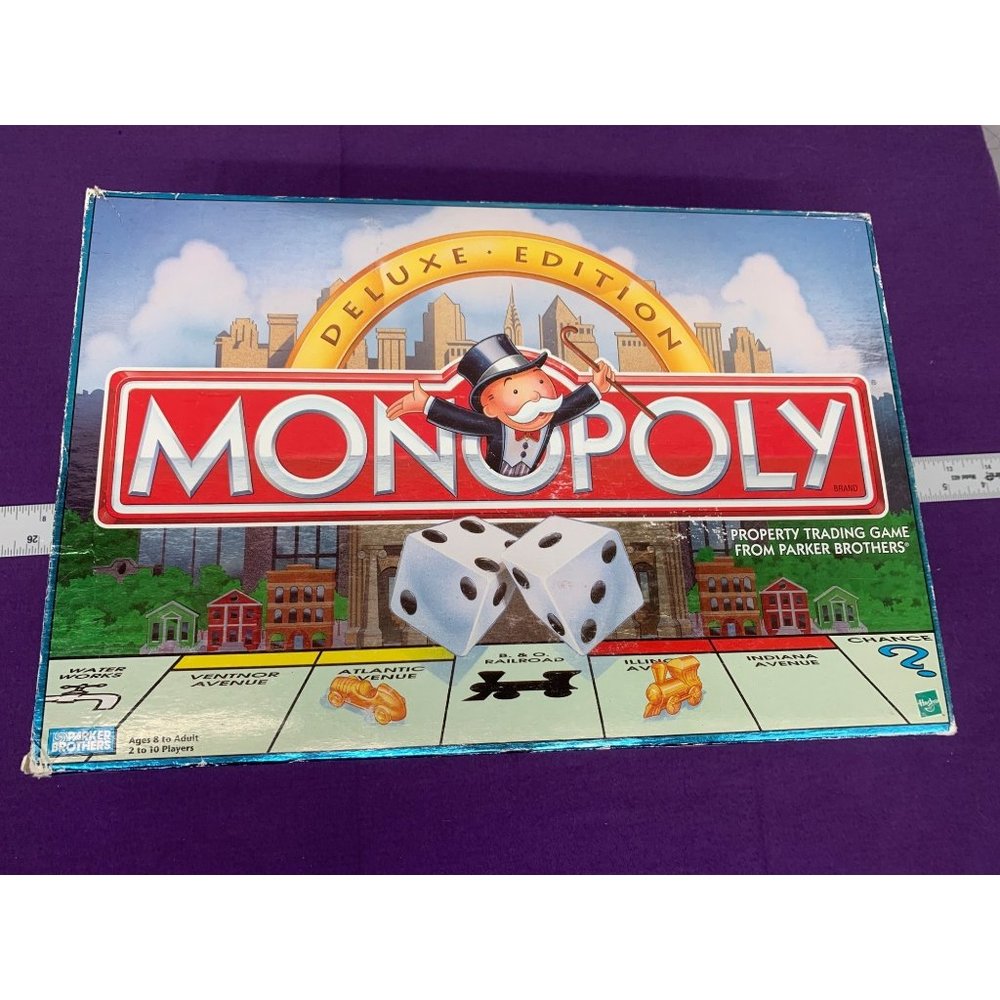 Monopoly Deluxe Edition 1998 Board Game Parker Brothers